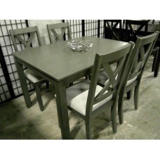 Crossback Dining Set Grey